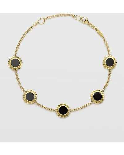 Lagos 18k Covet Onyx Chain Bracelet - Metallic