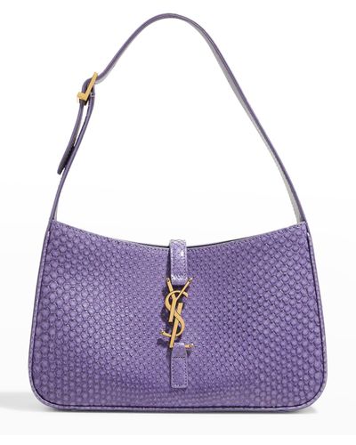 Saint Laurent Le 5 A 7 Ysl Shoulder Bag - Purple