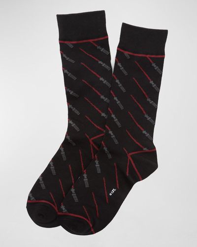 Cufflinks Inc. Star Wars Lightsaber Socks - Black