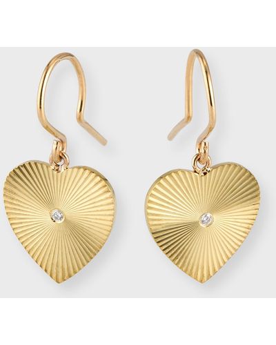 Jennifer Meyer 18K '70S Mini Heart Earrings - Metallic