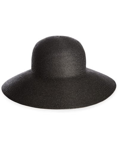 Eric Javits Hampton Squishee Packable Sun Hat - Black