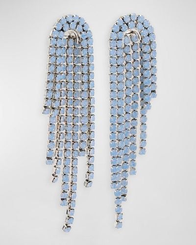 DEMARSON Ariel Crystal Metallic Earrings - Blue