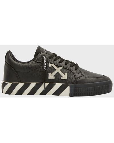 Off-White c/o Virgil Abloh Vulcanized Leather Low-top Sneakers - Brown