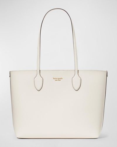 Kate Spade Bleecker Large Saffiano Leather Tote Bag - White