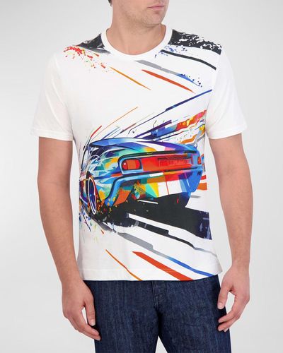 Robert Graham Grand Speed Graphic T-Shirt - White