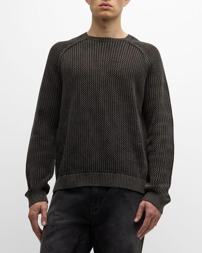 Stampd Loose-Gauge Raglan Sweater - Black