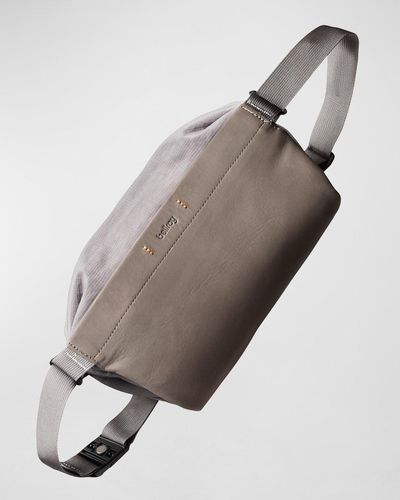 Bellroy Mini Sling Premium Leather & Nylon Belt Bag - Gray