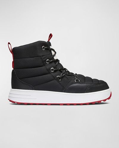 Swims Snow Runner Water-resistant Quilted Boots - Black