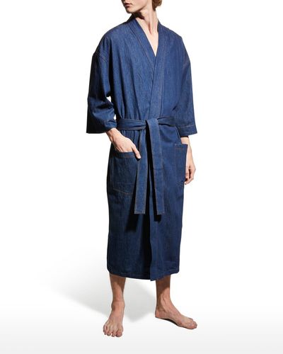 Mens Robe, Mens Silk Robe,Mens Kimono Robe, Green Kimono Mens – KÂfemme