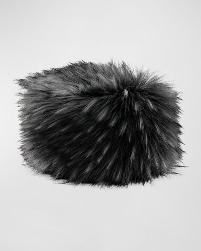 Fabulous Furs Faux Fur Cossack Hat - Black