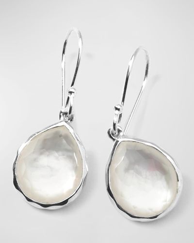 Ippolita Mini Teardrop Earrings In Sterling Silver - White
