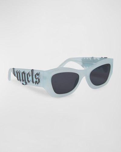 Palm Angels Canby Acetate Cat-Eye Sunglasses - Blue