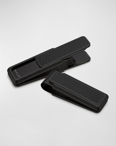 M-clip Honeycomb Ip Stainless Steel Money Clip - Black