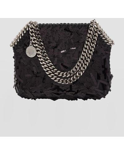 Stella McCartney Falabella Mini Sequins Crossbody Bag - Black