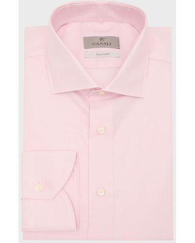 Canali Impeccabile Cotton Dress Shirt - Pink