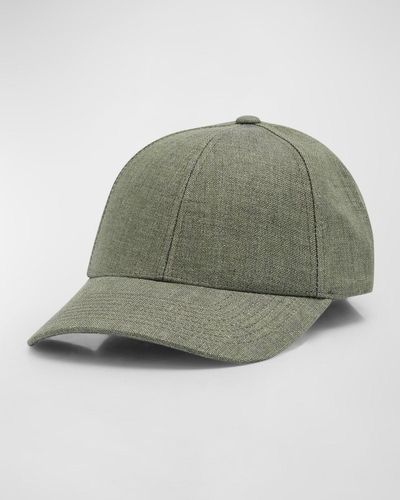 Varsity Headwear Linen 6-Panel Baseball Cap - Green