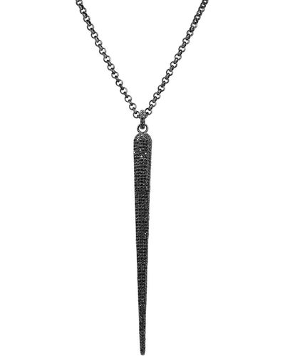 Bridget King Jewelry Diamond Spear Necklace - White
