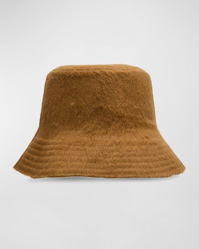 Barbisio Becky Cashmere-wool Bucket Hat - Natural