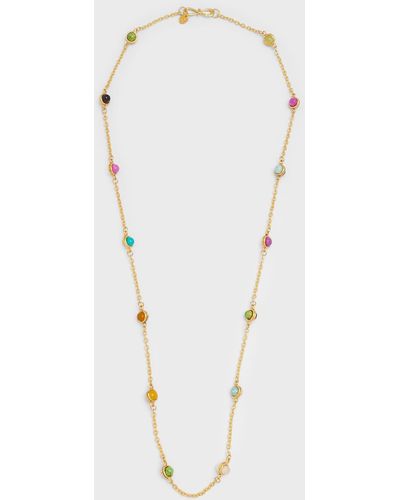 Sylvia Toledano Candies Chain And Stone Necklace - White