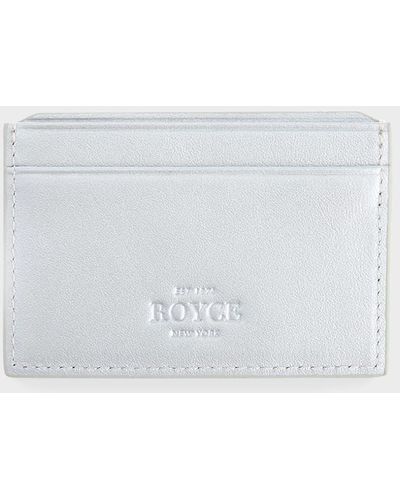 ROYCE New York Rfid Blocking Credit Card Case - White