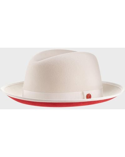Keith James King Fedora Hat - White