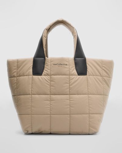 VEE COLLECTIVE Porter Small Water-resistant Quilted Tote Bag - Natural