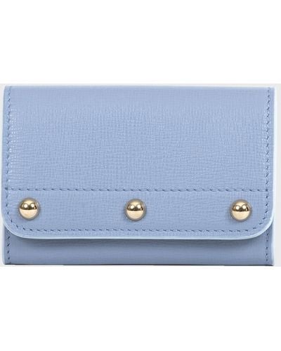 Franzi Luisa Mini Flap Card Holder - Blue