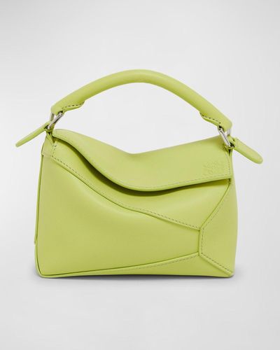 Loewe X Paula'S Ibiza Puzzle Edge Mini Top-Handle Bag - Green