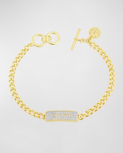 Freida Rothman Hope Chain Link Bracelet - Metallic