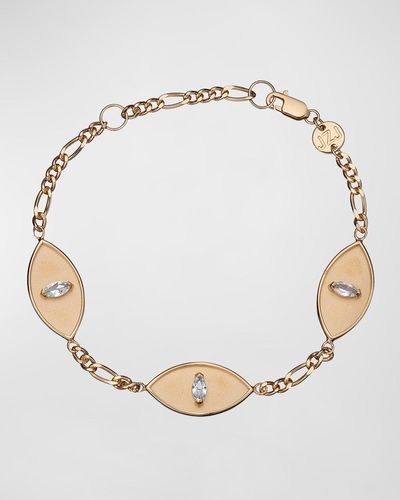 Jennifer Zeuner Lenore Gold-plated Sapphire Bracelet - Natural
