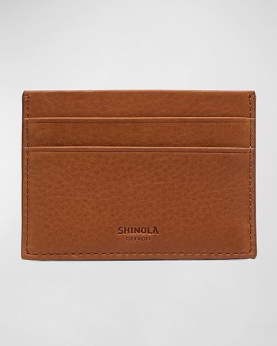 Shinola Five-Pocket Leather Card Case - Brown