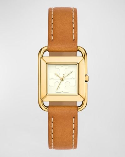 Tory Burch Miller Goldtone Stainless Steel & Leather Strap Watch/24mm - Metallic