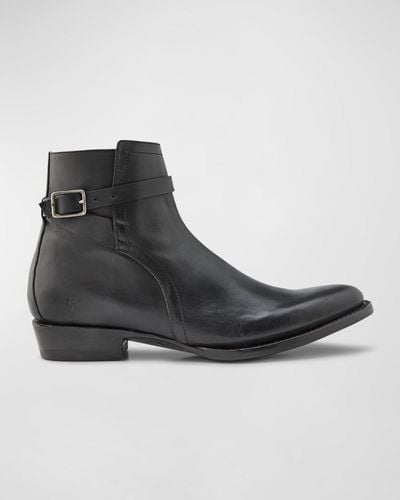 Frye Austin Jodhpur Leather Ankle Boots - Black