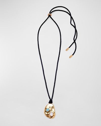 Lizzie Fortunato Luna Pendant Necklace - Multicolor