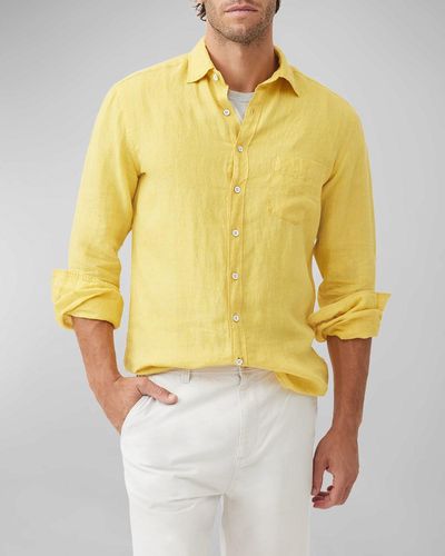 Rodd & Gunn Coromandel Long-Sleeve Woven Shirt - Yellow