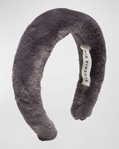 Eugenia Kim Tara Faux Fur Headband - Gray