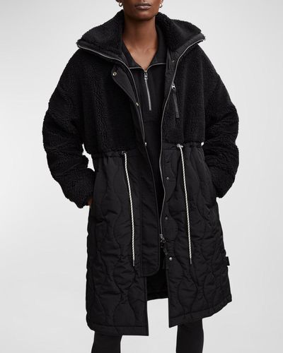 Varley Walsh Quilt Sherpa Jacket - Black