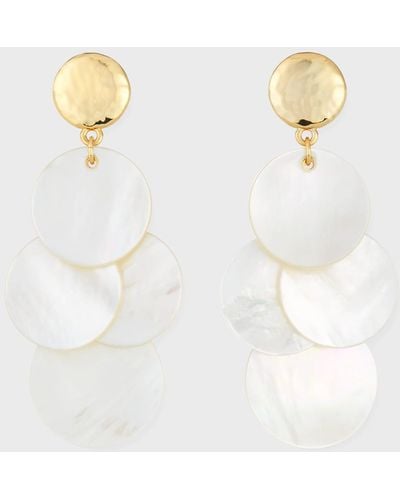 Nest Mother-Of- Mini Chandelier Earrings - White