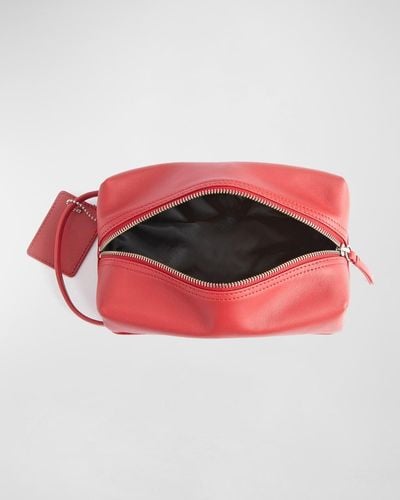 ROYCE New York Compact Toiletry Bag - Red