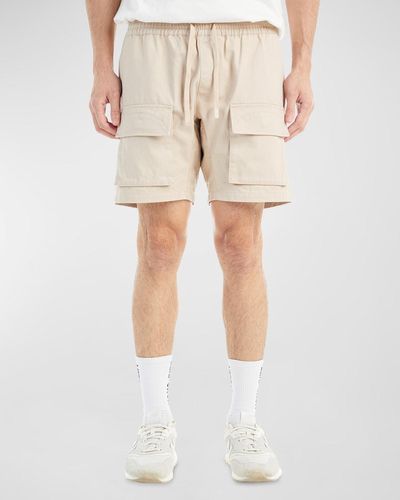 NANA JUDY Coast Arched Seam Shorts - Natural