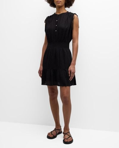 Rails Samina Linen Mini Dress - Black