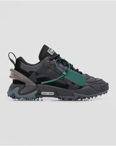 Off-White c/o Virgil Abloh Odsy 2000 Leather Sneakers - Black