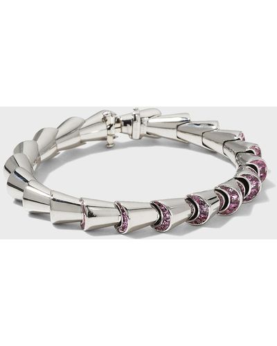 Oscar Heyman Platinum Pink Sapphire Cornucopia Bracelet - Metallic