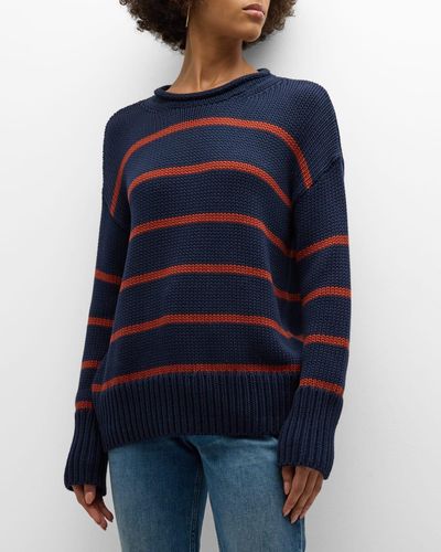La Ligne Marina Striped Sweater - Blue