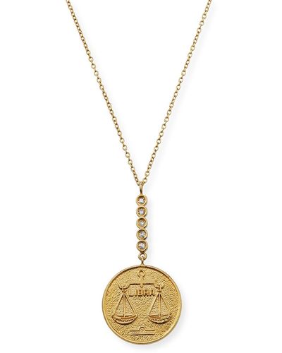 Jennifer Zeuner Greta Leo Pendant Necklace - Metallic