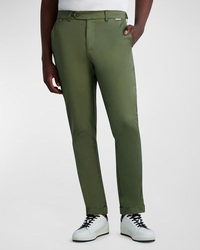 Karl Lagerfeld Stretch Cotton Chino Pants - Green