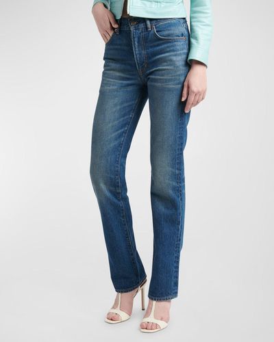 Tom Ford Straight-Leg Denim Jeans - Blue