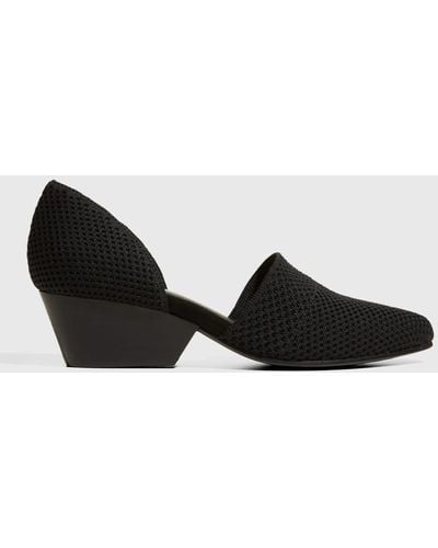 Eileen Fisher Hallo Knit D'Orsay Pumps - Black