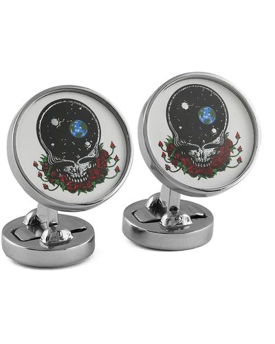Tateossian Space Your Face Cuff Links - Gray