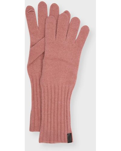 Vince Cashmere Knit Gloves - Pink